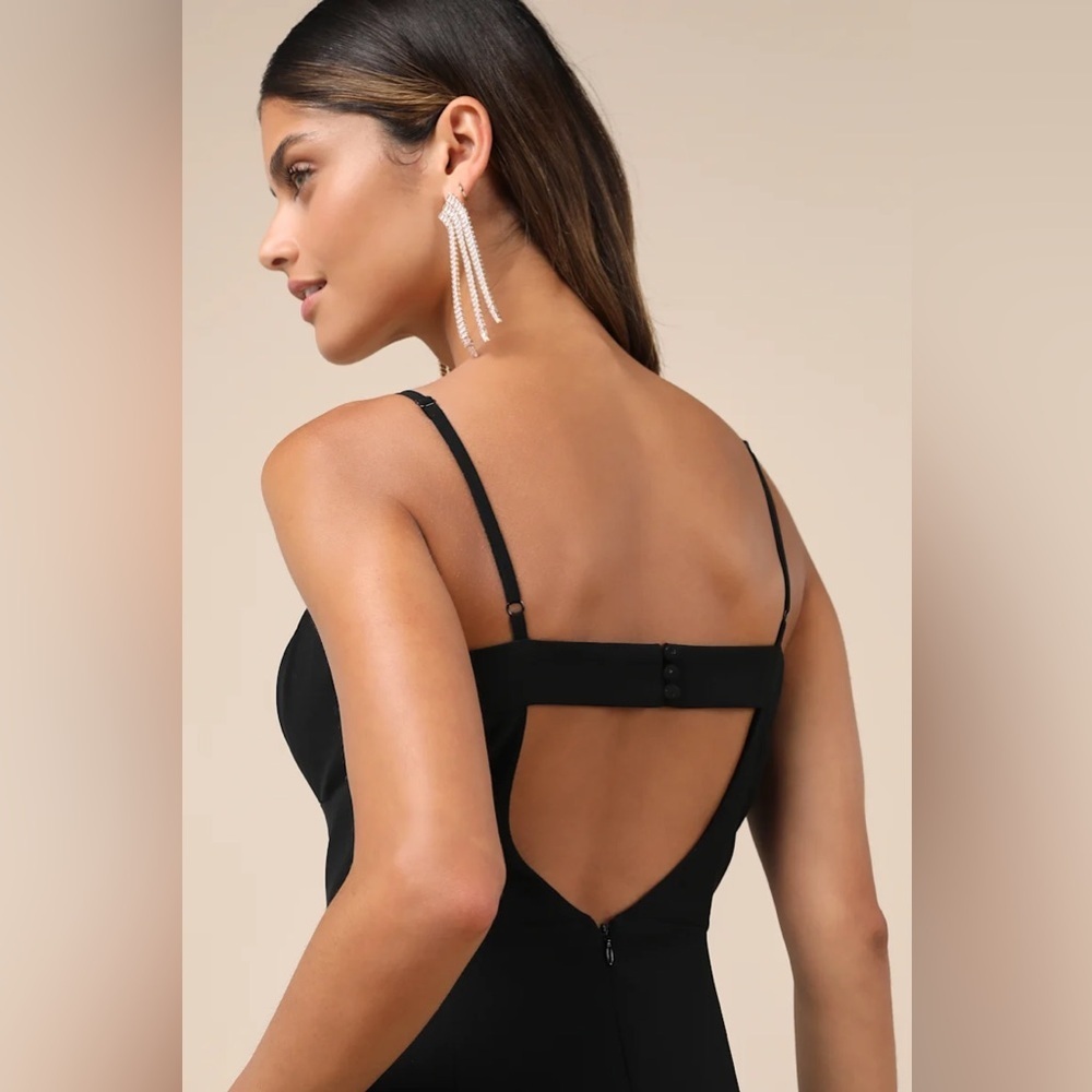 Lulus Stunning Grace Black Cutout A-Line Maxi Dress - Picture 4 of 8